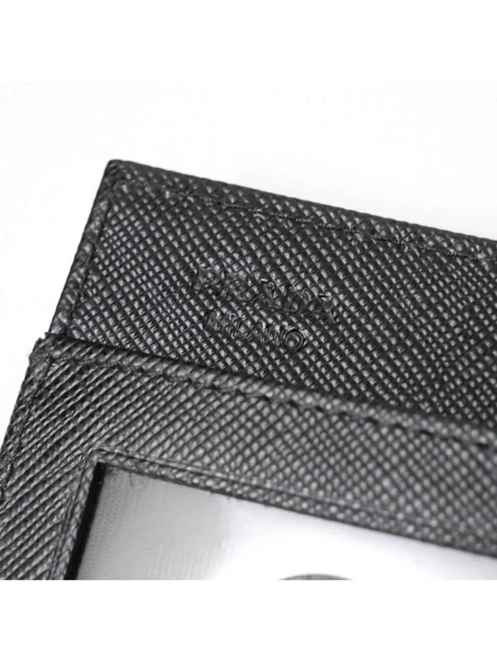 Prada Card Case Triangle Logo Bifold